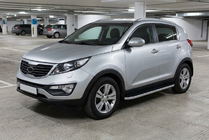 Kia Sportage 2010-2015 Estribos Laterales Tayga Grey (2 uds., Aluminio) foto 1