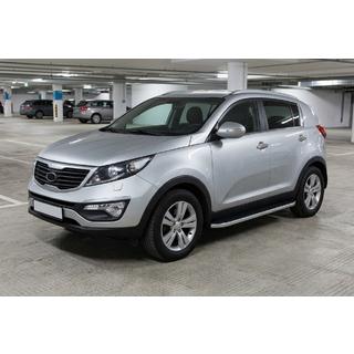 Estribos Laterales Tayga Grey (2 uds., Aluminio) Kia Sportage 2010-2015 foto 1