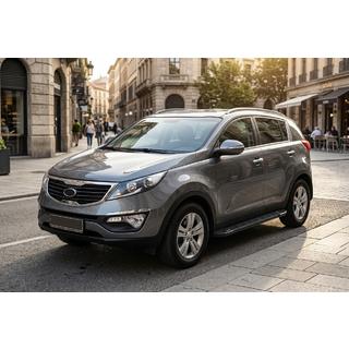 Estribos Laterales RedLine Black (2 uds., Aluminio) Kia Sportage 2010-2015 foto 1