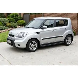 Estribos Laterales Allmond Black (2 uds., Aluminio) Kia Soul I 2008-2013 foto 1