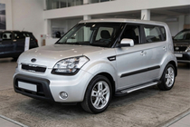 Kia Soul I 2008-2013 Estribos Laterales Line (2 uds., Aluminio) foto 1