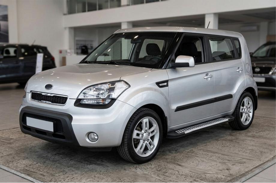 Kia Soul I 2008-2013 Estribos Laterales Line (2 uds., Aluminio) Image