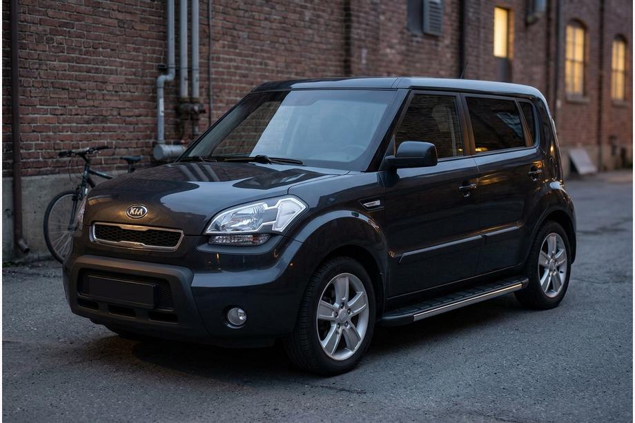 Kia Soul I 2008-2013 Estribos Laterales Duru (2 uds., Aluminio) Image
