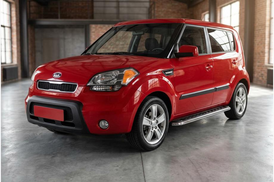 Kia Soul I 2008-2013 Estribos Laterales Maydos V1 (2 uds., Aluminio y Acero Inoxidable) Image