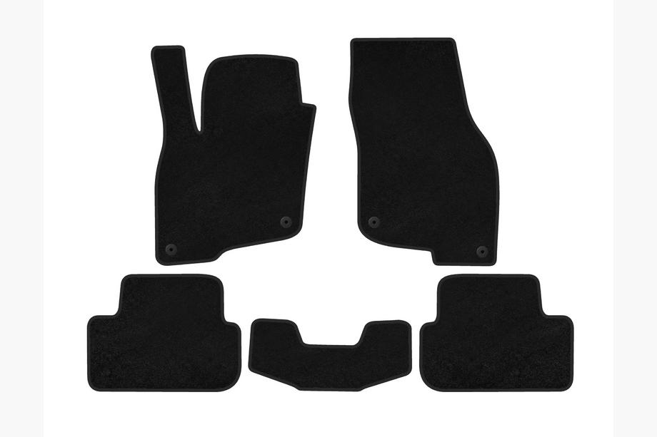Audi Q2 2016- Alfombrillas de Tela Premium (Para e-tron 2019-, China, Negro) Image