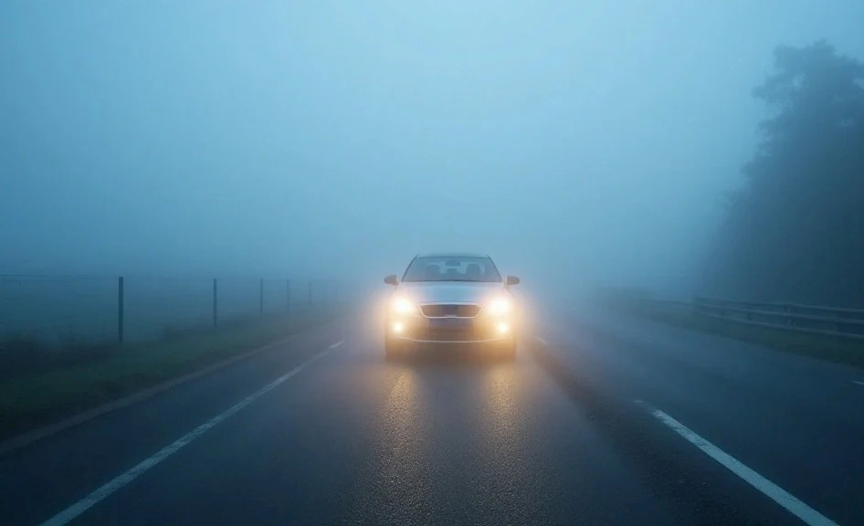 Cómo deben actuar los conductores en la carretera con niebla densa