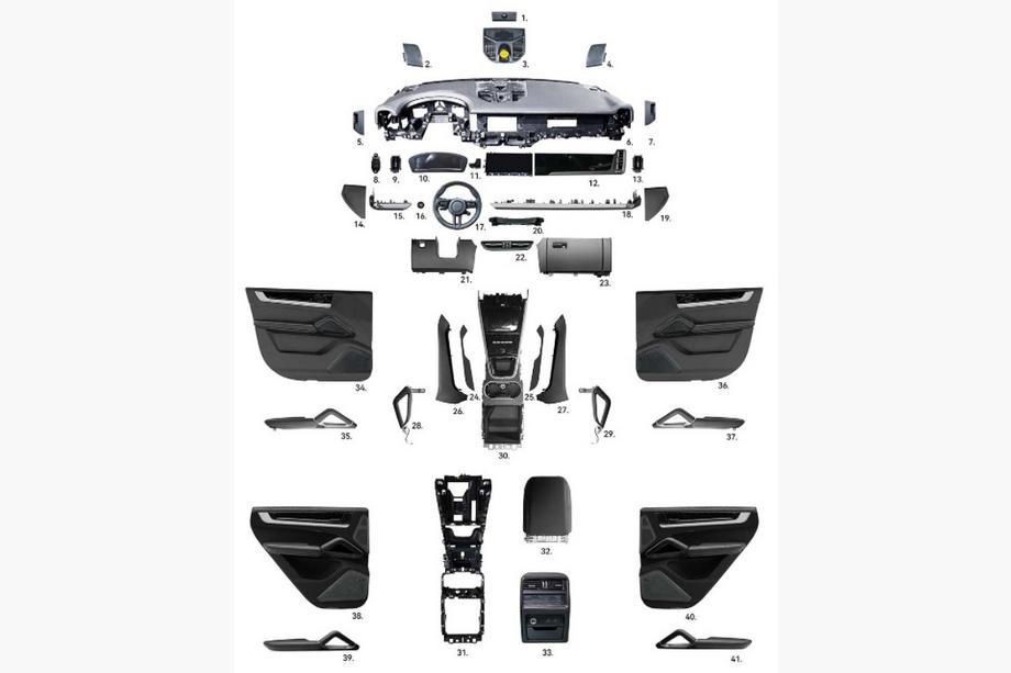 Porsche Cayenne 2010-2017 Kit de mejora interior para 2023+ Image