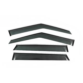Deflectores de Ventana con Moldura Cromada Niken Luxury (4 uds)