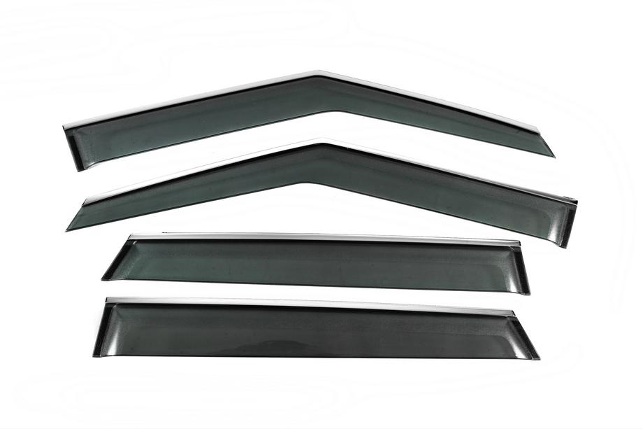 Range Rover Evoque 2012-2018 Deflectores de Ventana con Moldura Cromada Niken Luxury (4 uds) Foto 1