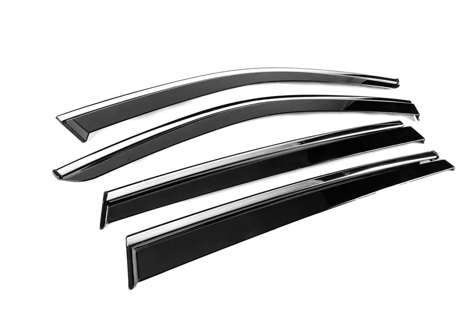 Skoda Kodiaq 2023- Deflectores de Ventana con Moldura Cromada Niken Luxury (4 uds) Foto 3
