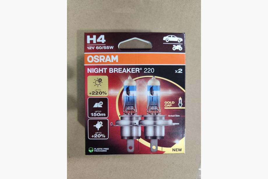 Bombilla de faro Osram H4 60/55W Night Breaker Laser +220% Image