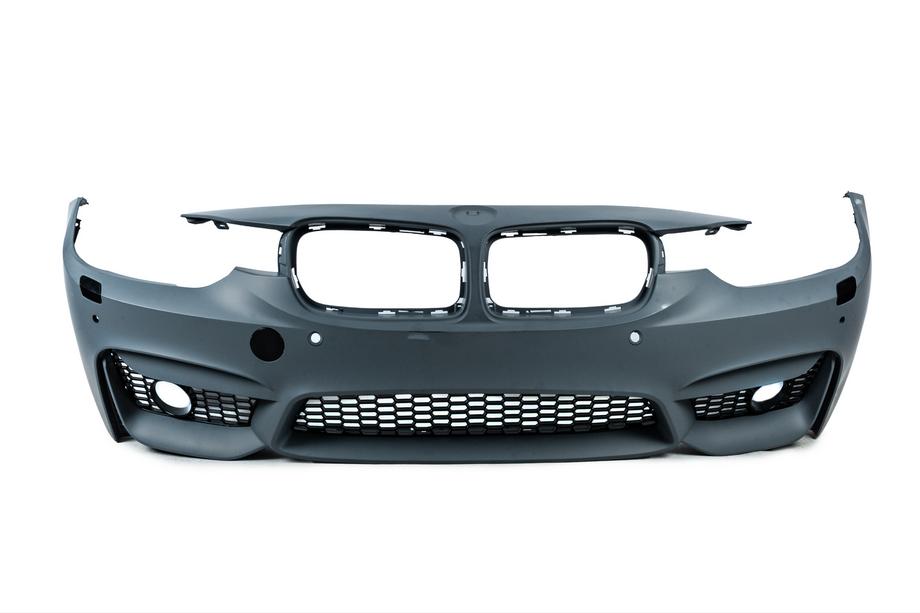 BMW 3 Series F30/F31 2012-2019 Parachoques delantero estilo F80 M3 (para faros antiniebla) Foto 1