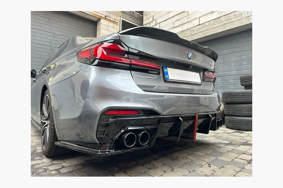 BMW Serie 5 G30/G31 2017–2023 Difusor trasero con colas de escape estilo BMP (para M-Sport/M5 F90) Foto 3
