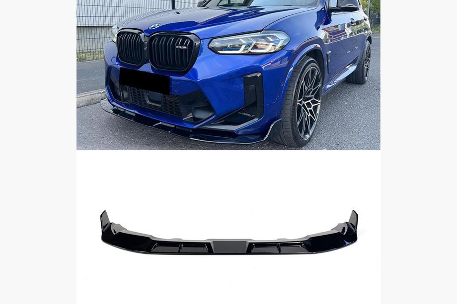 BMW X4 G02 2018- Labio delantero (para F98 2022-2024, negro brillante) Foto 8