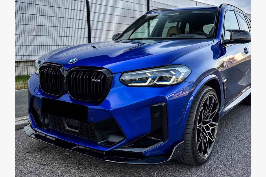 BMW X4 G02 2018- Labio delantero (para F98 2022-2024, negro brillante) Foto 1