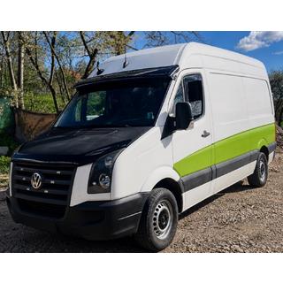 Visera para parabrisas V-4 (negro brillante, 5mm) Volkswagen Crafter 2006-2016 foto 2
