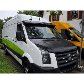 Visera para parabrisas V-4 (negro brillante, 5mm) Volkswagen Crafter 2006-2016 foto 1