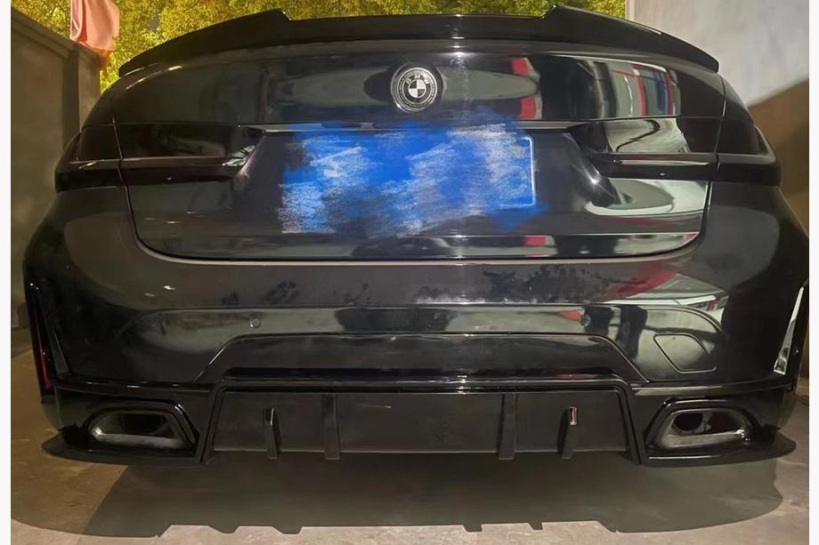 BMW 3 Series G20/G21 2018- Difusor trasero para M-Sport 2023+, ABS Foto 1