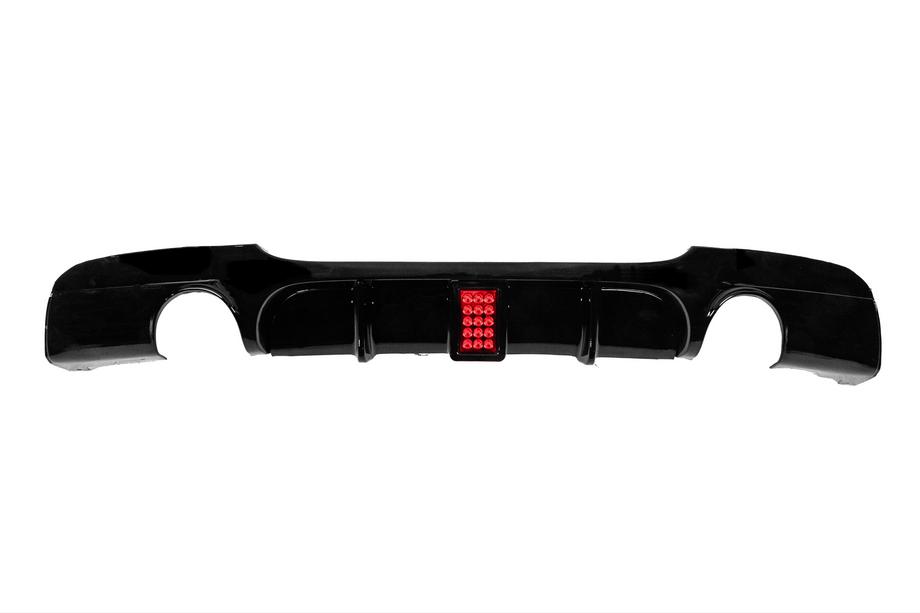 BMW 3 Series E90/E91 2005-2011 Difusor trasero de parachoques para escape simple doble lateral LED (para M-Sport, ABS) Foto 1