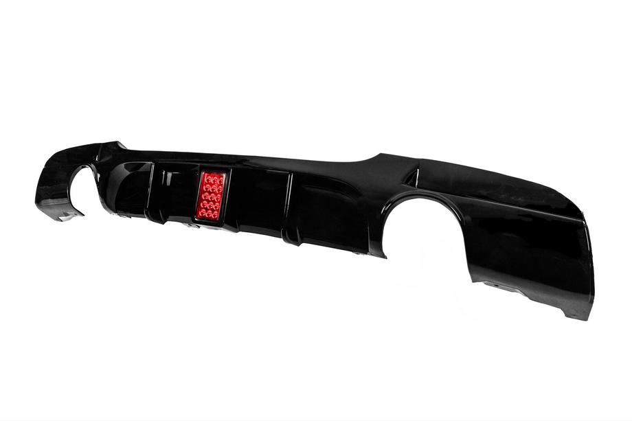 BMW 3 Series E90/E91 2005-2011 Difusor trasero de parachoques para escape simple doble lateral LED (para M-Sport, ABS) Foto 2