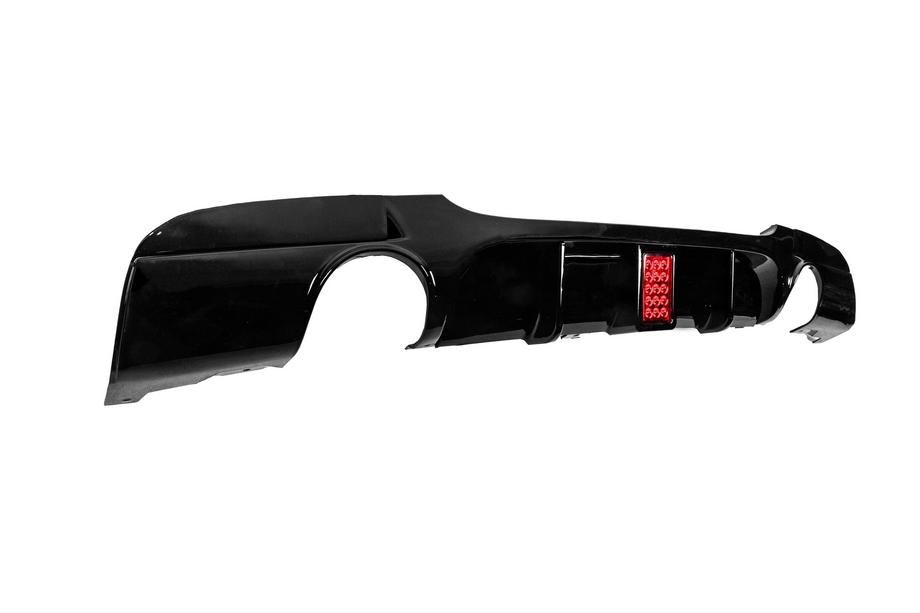 BMW 3 Series E90/E91 2005-2011 Difusor trasero de parachoques para escape simple doble lateral LED (para M-Sport, ABS) Foto 3