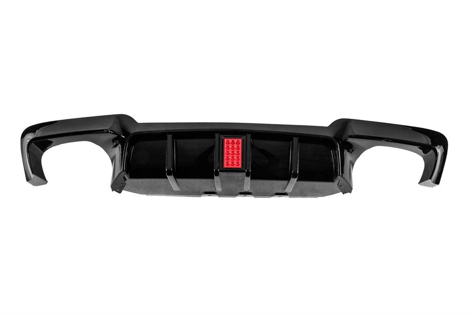 BMW 5 Series F10/F11 2010–2016 Difusor trasero M5-Style LED (para M-Sport, ABS) Foto 1