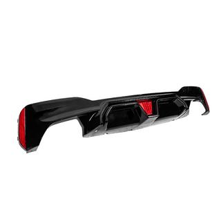 Difusor de parachoques trasero CS-Style LED (para M-Sport/M5 F90, ABS) foto 3