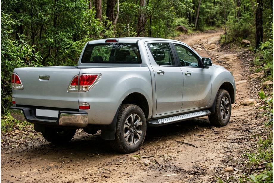Mazda BT-50 2012- Estribos laterales tipo X5 (2 uds, aluminio) Image