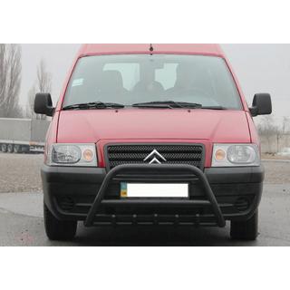 Defensa Delantera WT003 Negra Acero Inoxidable Peugeot Expert 1995-2007 foto 1