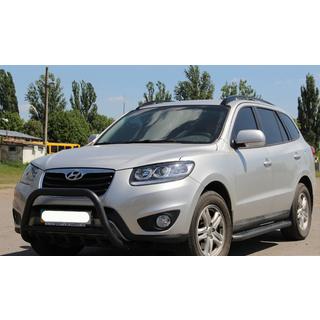 Defensa Delantera WT003 Negra (Acero Inoxidable) Hyundai Santa Fe 2 2006-2012 foto 4