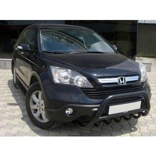 Defensa Delantera WT003 Negra (Acero Inoxidable) Honda CRV 2007-2011 foto 1