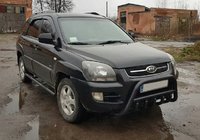 Kia Sportage 2004-2010 Defensa Delantera WT003 Negra (Acero Inoxidable) foto 3