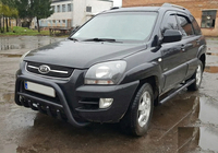 Kia Sportage 2004-2010 Defensa Delantera WT003 Negra (Acero Inoxidable) foto 4