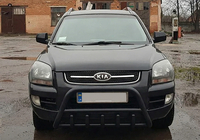 Kia Sportage 2004-2010 Defensa Delantera WT003 Negra (Acero Inoxidable) foto 1