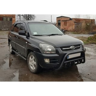 Defensa Delantera WT003 Negra (Acero Inoxidable) Kia Sportage 2004-2010 foto 3