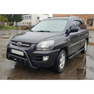 Defensa Delantera WT003 Negra (Acero Inoxidable) Kia Sportage 2004-2010 foto 4