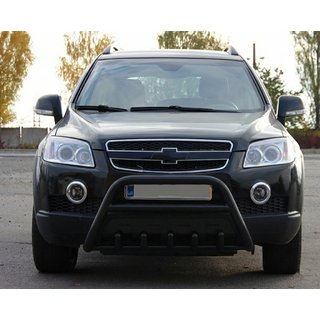 Defensa Delantera WT003 Negra (Acero Inoxidable) Chevrolet Captiva 2006-2019 foto 1