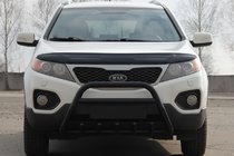 Kia Sorento II XM 2009-2014 Defensa Delantera WT003 Negra (Acero Inoxidable) foto 1