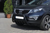 Kia Sportage 2010-2015 Defensa Delantera WT003 Negra (Acero Inoxidable) foto 1