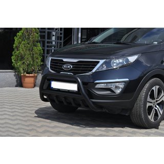 Defensa Delantera WT003 Negra (Acero Inoxidable) Kia Sportage 2010-2015 foto 1
