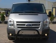 Ford Transit 2000–2014 Defensa Delantera WT003 Negra (2006-2014, Acero Inoxidable) foto 5