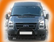 Ford Transit 2000–2014 Defensa Delantera WT003 Negra (2006-2014, Acero Inoxidable) foto 6