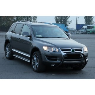 Defensa Delantera WT003 Black Special (Acero Inoxidable) Volkswagen Touareg 2002–2010 foto 3