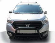 Dacia Dokker 2013-2022 Defensa Delantera WT003 Negra (Acero Inoxidable) foto 1