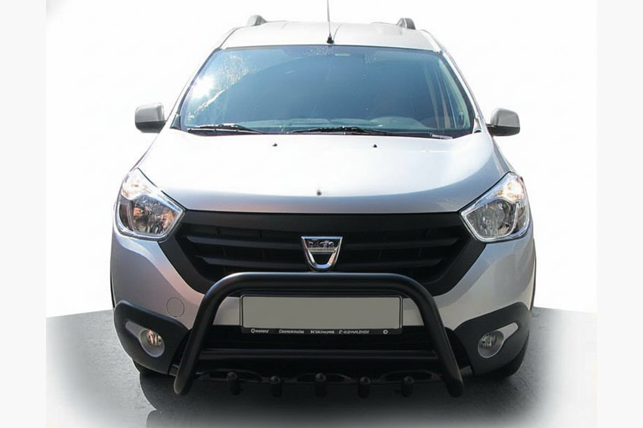 Dacia Dokker 2013-2022 Defensa Delantera WT003 Negra (Acero Inoxidable) Image