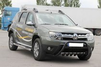 Renault Duster 2008–2017 Defensa Delantera con Inscripción WT004 Negra (Acero Inoxidable) foto 2
