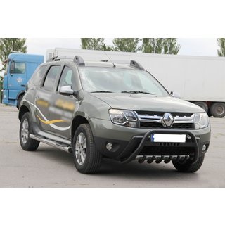 Defensa Delantera con Inscripción WT004 Negra (Acero Inoxidable) Renault Duster 2008–2017 foto 2