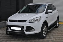 Ford Kuga/Escape 2013-2019 Defensa Delantera WT003 Negra (Acero Inoxidable) foto 1