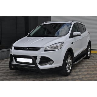 Defensa Delantera WT003 Negra (Acero Inoxidable) Ford Kuga/Escape 2013-2019 foto 1