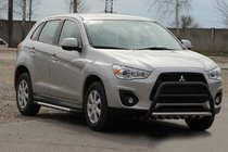 Mitsubishi ASX 2010-2023 Defensa Delantera WT003 Negra (Acero Inoxidable) foto 1